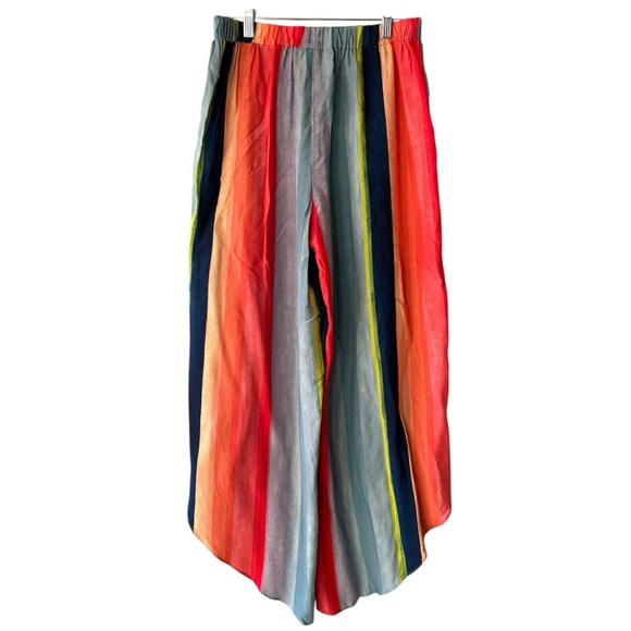 NWT Anthropologie Carla Weeks Watercolor Striped Tulip Pant XS - Picture 11 of 11